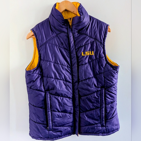 Columbia Jackets & Blazers - Columbia LSU Tigers Reversible Puffer Vest | Size Large